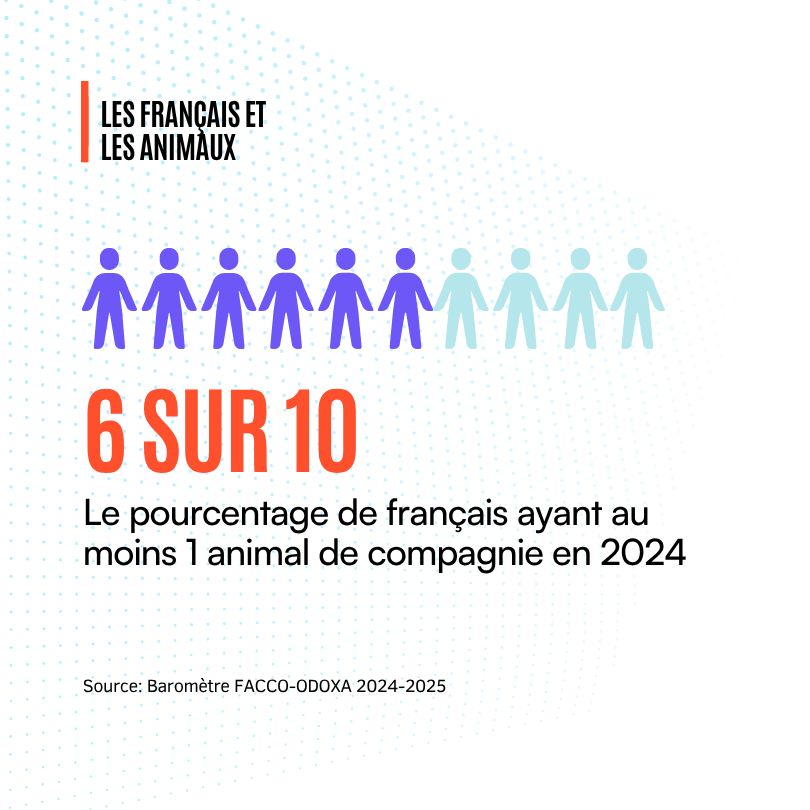 Nombre de français ayant des anilaux de compagnie
