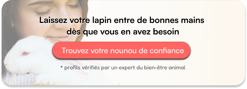 Laissez votre lapin entre de bonnes mains  dès que vous en avez besoin
