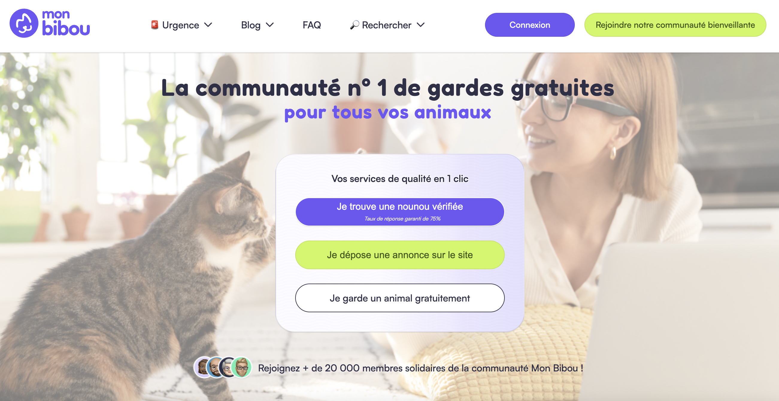 page accueil site mon-bibou.fr