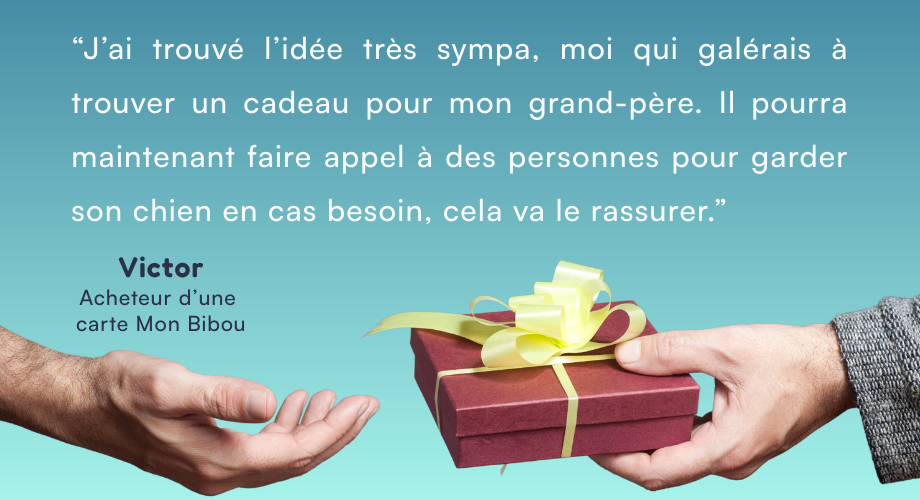 témoignage acheteur cadeau Mon Bibou