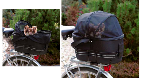 panier de porte-bagage pour transport de petits animaux